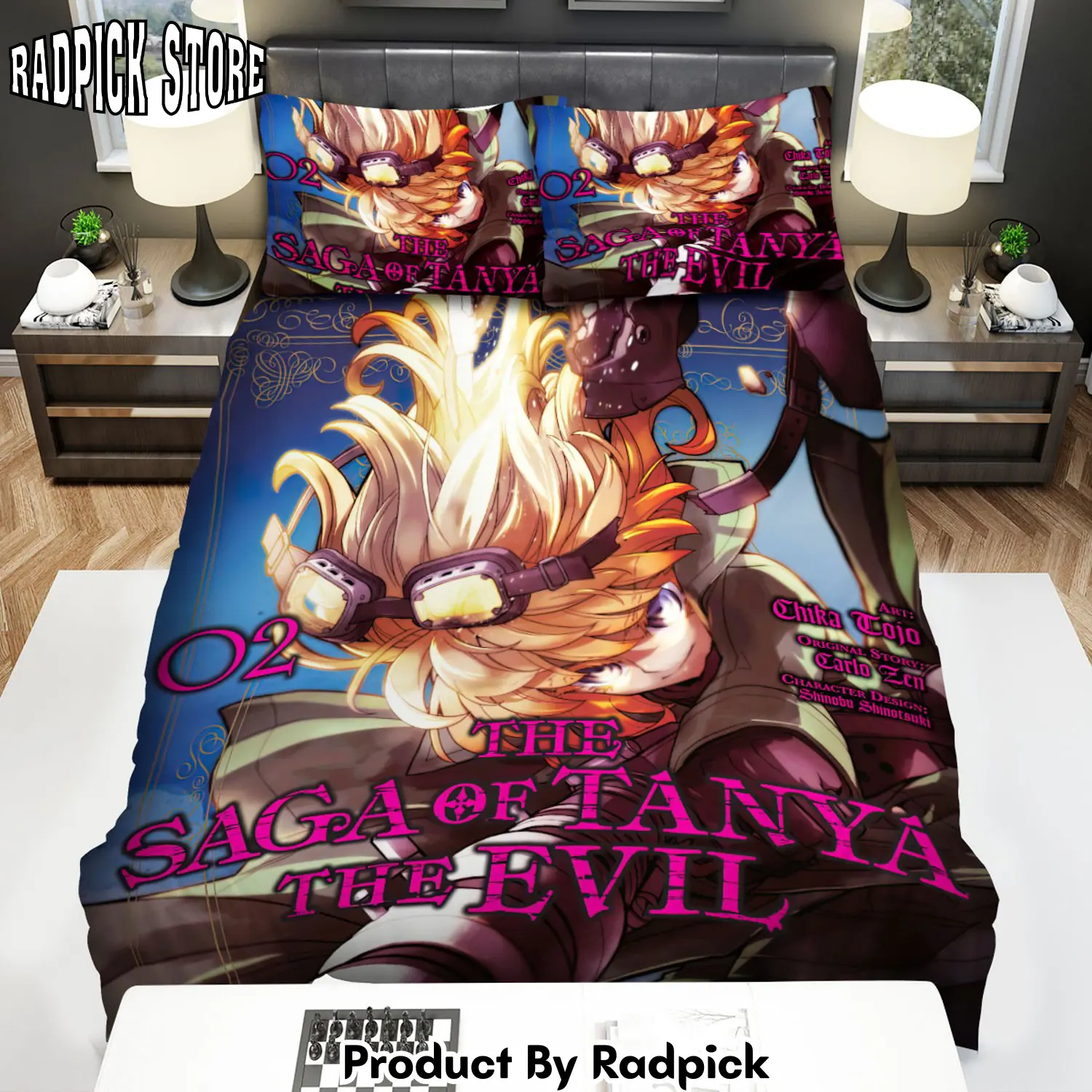 Radpick the saga of tanya the evil volume 2 art cover bed sheets spread duvet cover bedding sets rp327973